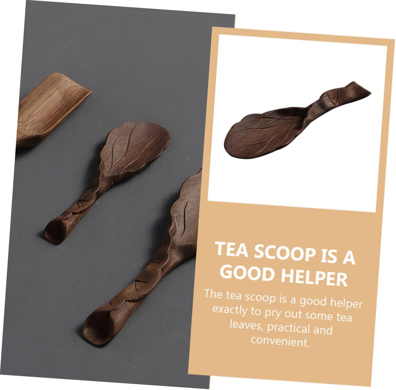 Cabilock Decorative Tea Scoop Creative Tea House Accessory for for Scooping Easy to Clean Design