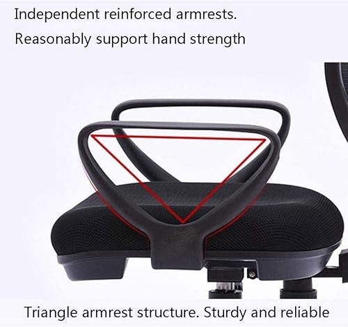 Miniatura 5 de Round Back Office Chair Staff Student Dormitory Home Arched Computer Chair Mesh Lifting Swivel Chair Backrest Staff Chair