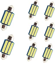 YOUNLEN Eclairage intérieur de voiture à LED,8 pièces,36MM,500 lumens,30MSD,12 V Eclairage intérieur à LED, Plug and Play,Plafonnier de voiture à LED,Ampoule navette à LED,Xénon, Blanc