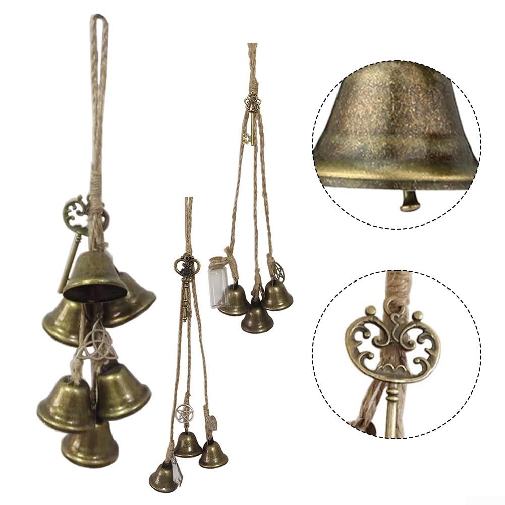Witch Wind Chime con campane protettive per flusso di energia positiva