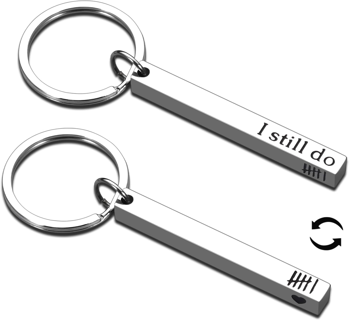 Iron 6th Anniversary Keychain Gifts, Anniversary Wedding Gifts for Him Her, 6 Year Anniversary for Men Women, Couple Keychains for Him Her Husband Wife Boyfriend Girlfriend, 1 PC Anniversary Keychain