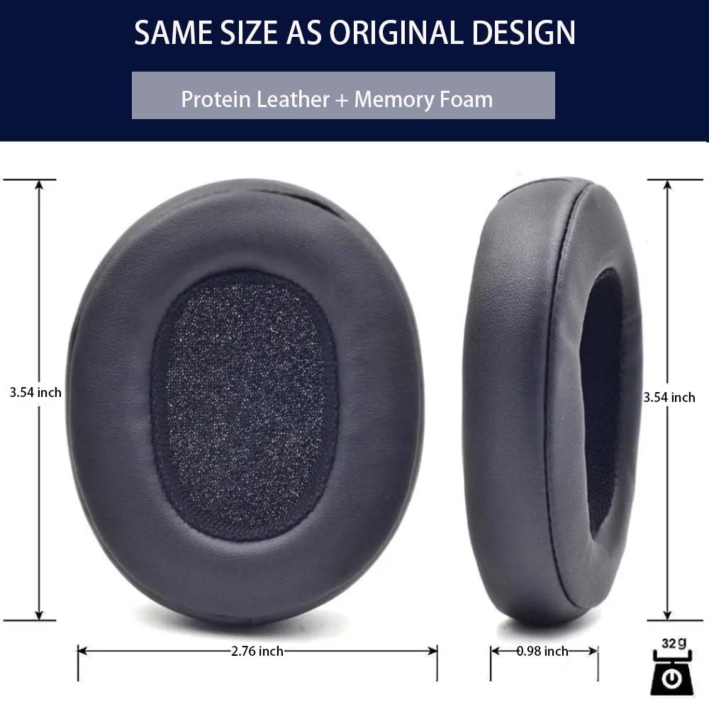 Cuscinetti Auricolari Di Ricambio Compatibili Con Cuffie Wireless Skullcandy Uproar, Cuscinetti In Memory Foam Perforati Per Cuffie - Foto 4