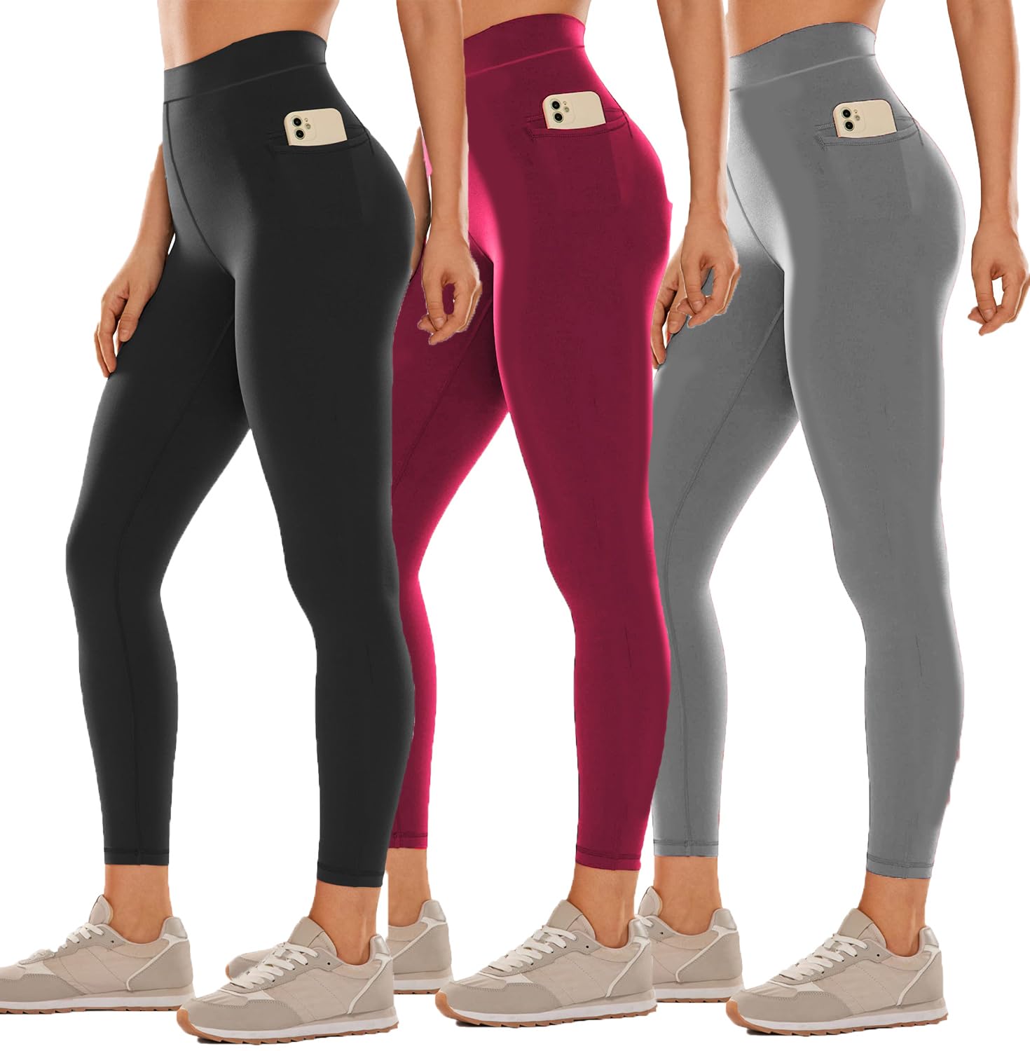brand flex Skinny Fit Pocket Jegging/Mid Waist Pocket Jegging for Women Jegging 3 Pack Free Size (28 to 36 Inch)-picture-40