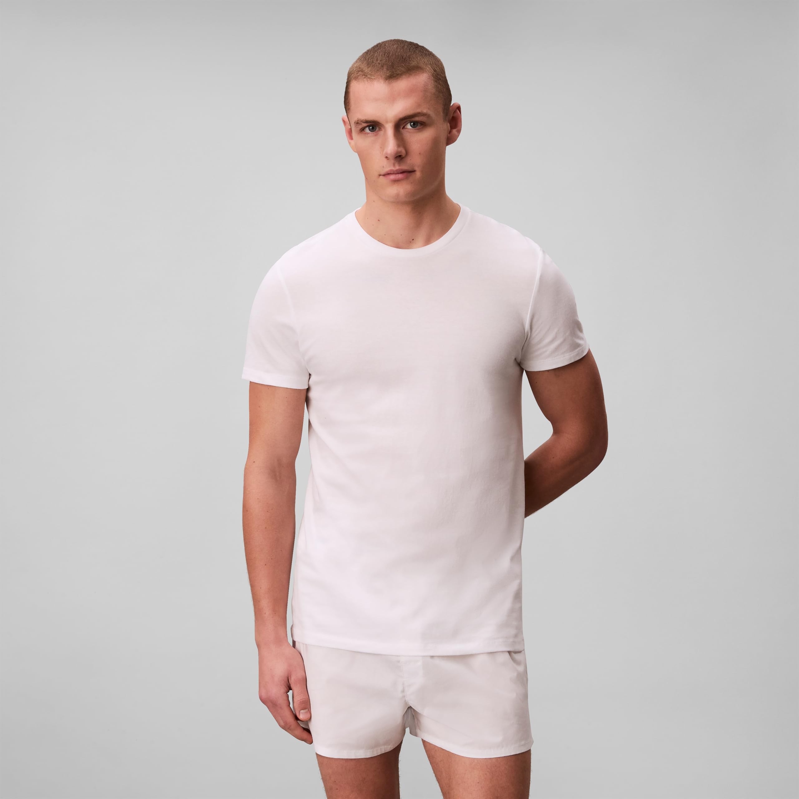 Calvin Klein Cotton Classics Multipack Crew Neck T-Shirts Mężczyźni Cotton Classics 3-pack Undershirts (3 w zestawie)