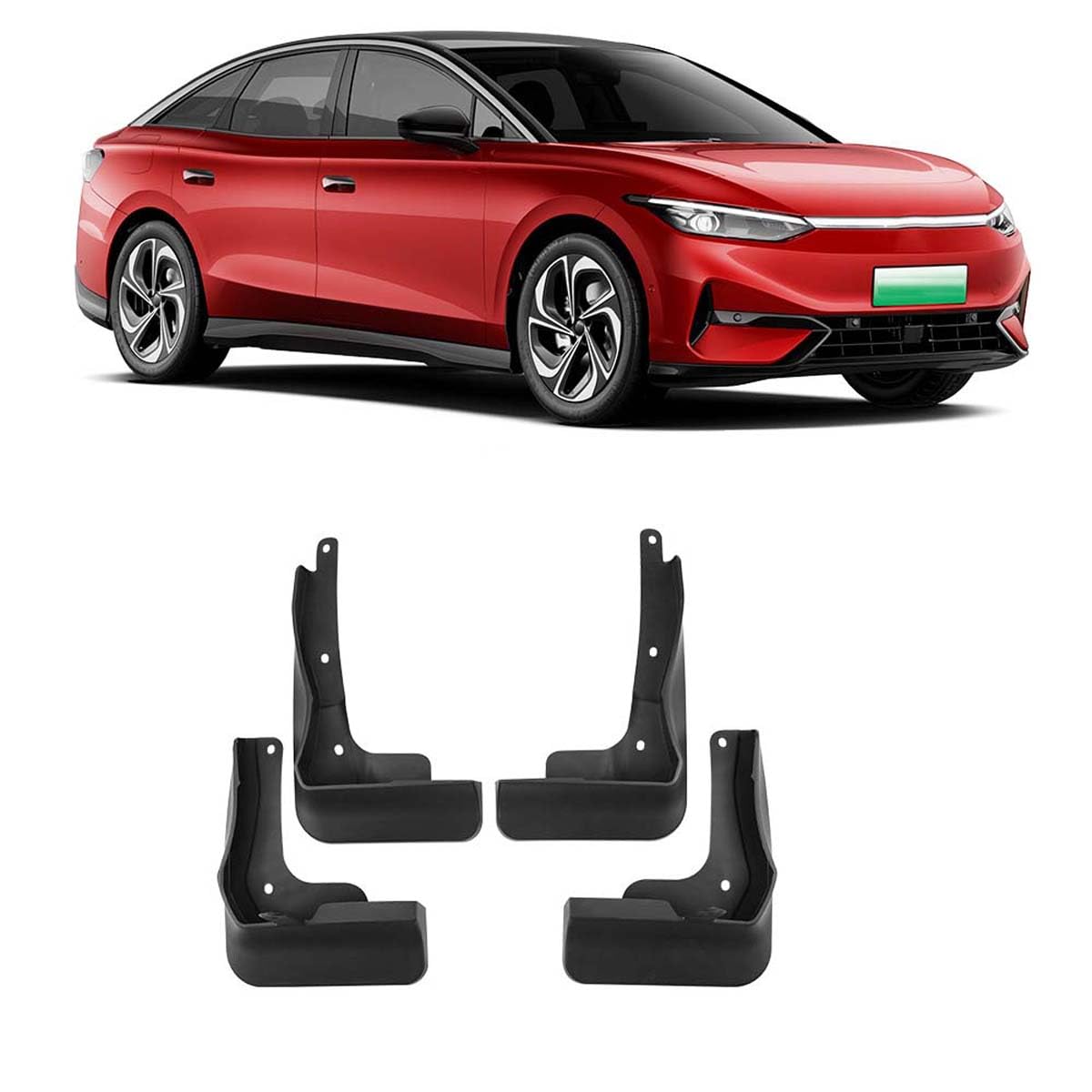Car mud flaps,Compatible with VW ID.7 VIZZION 2024,Car exterior accessories