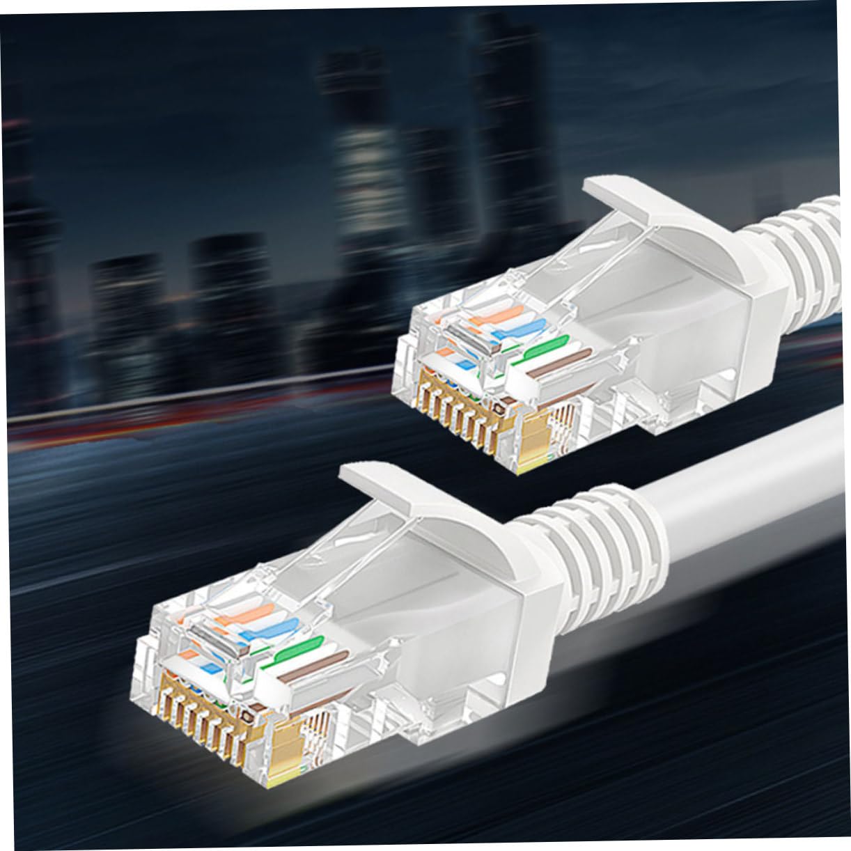 Cavo Ethernet Cat5e Gigabit, Conduttori in Rame e Alluminio, Rivestimento in Pvc, Trasmissione ad Alta Velocità per Rete Domestica e Ufficio