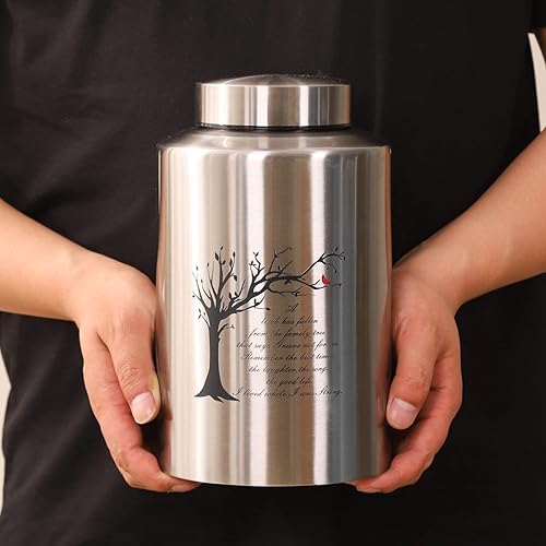 Miniatura 6 de Urnas grandes decorativas para cenizas de adultos y hombres de hasta 220 libras, urna del árbol de la vida para cenizas de mamá y papá con bolsa de