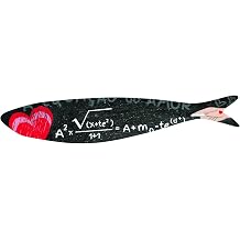 Bordallo Pinheiro + Sardine + Love Equation by Pedro Reis + H 1" W 7" L 1" + Multicolor