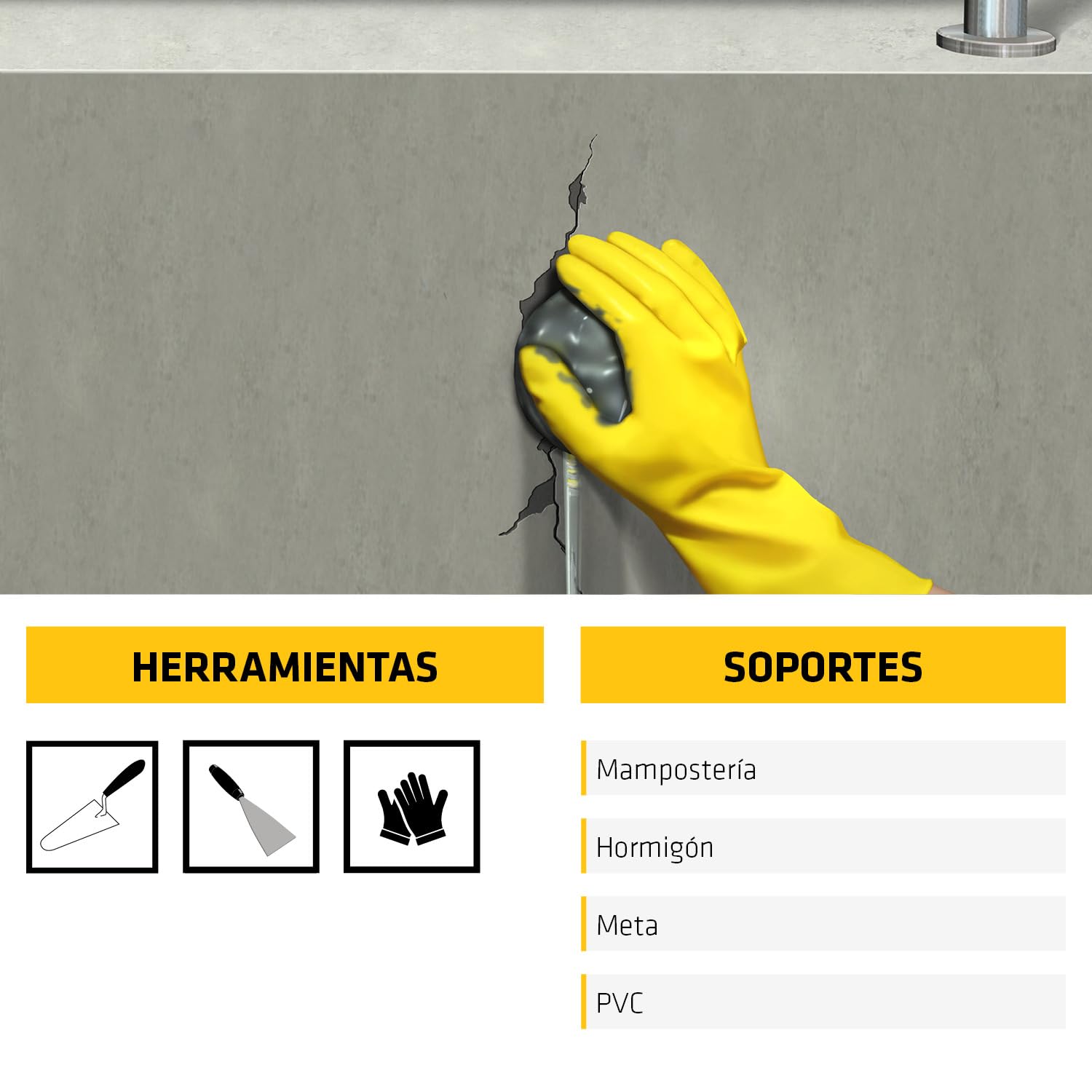 SIKA - Mortero rápido - Sika 4A - Gris - Listo para su empleo - Para fijaciones de marcos, anclajes no estructurales y para cortar filtraciones de agua - 10kg