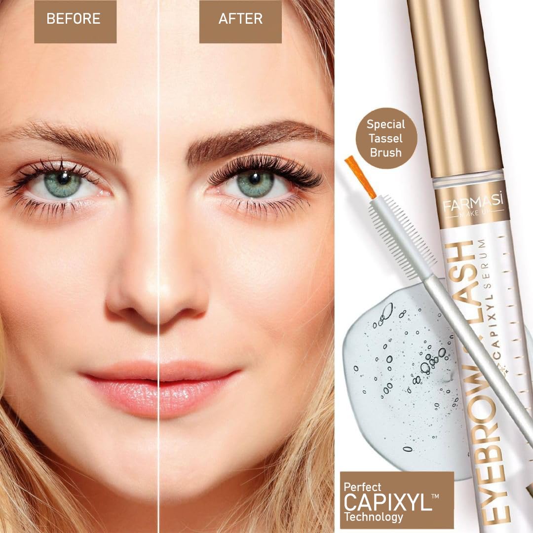 Amazon.com: FARMASi Eyebrow and Lash Serum, Advanced Eyelash Serum
