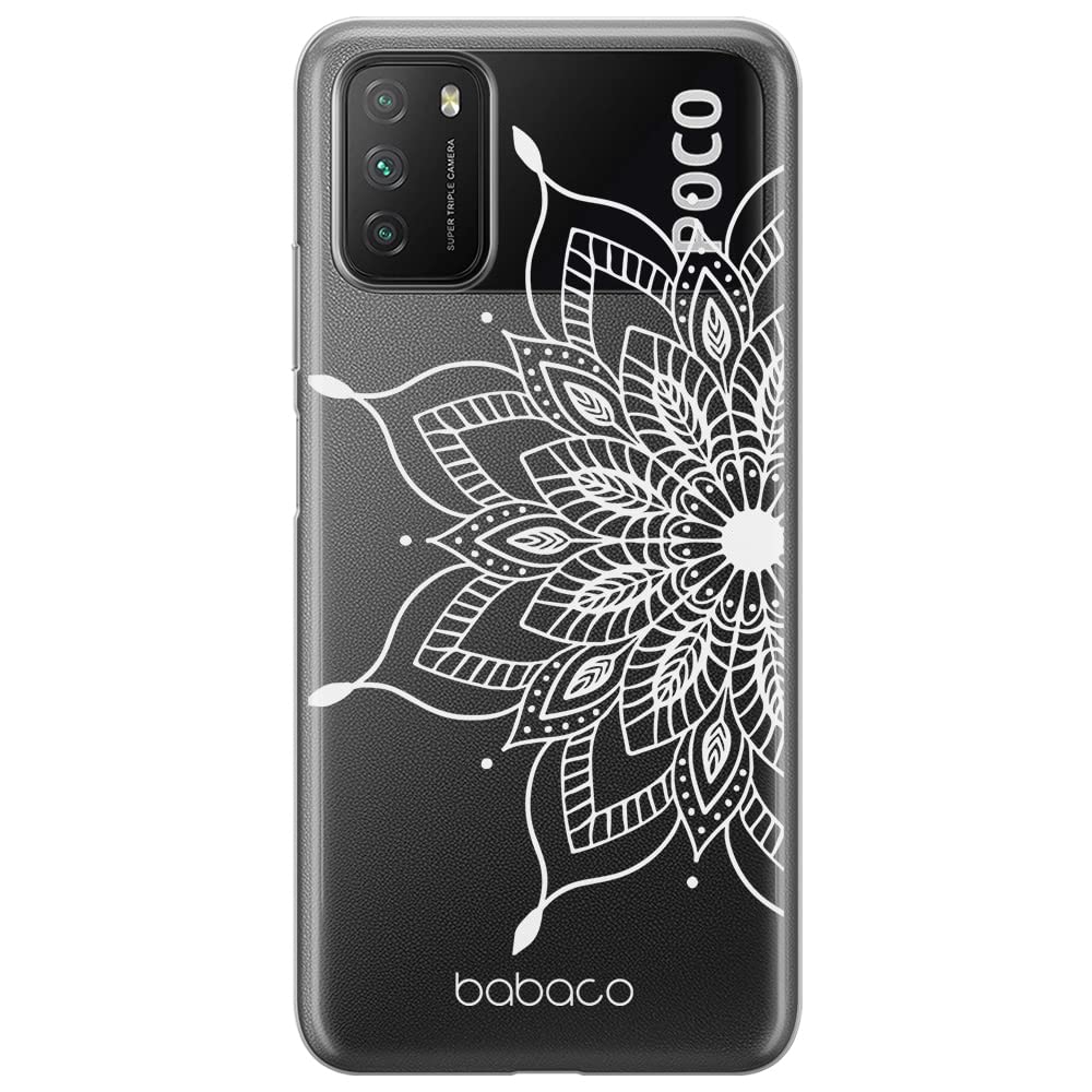 Babaco ERT GROUP mobile phone case for Xiaomi REDMI 9T/ POCO M3 original and officially Licensed pattern Mandalas 004 optimally adapted to the shape of the mobile phone, partially transparent
