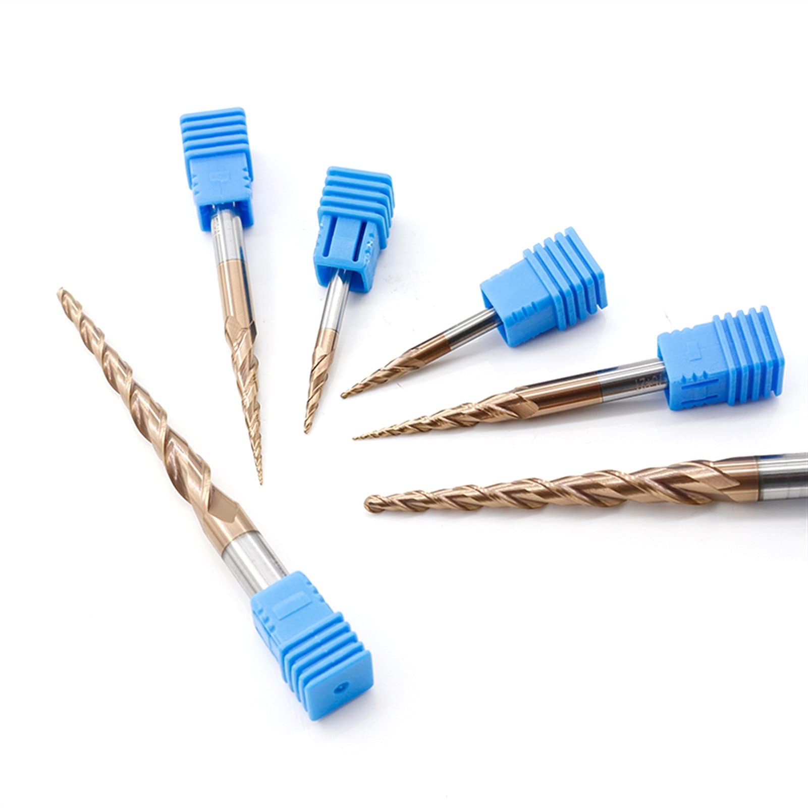 TTT Espiga Tungsteno Bola Nariz Taper Fin Mill Router Bit CNC Madera Fresado Cortador 4mm 6mm (Size : R0.25X30.5XD6X75L)