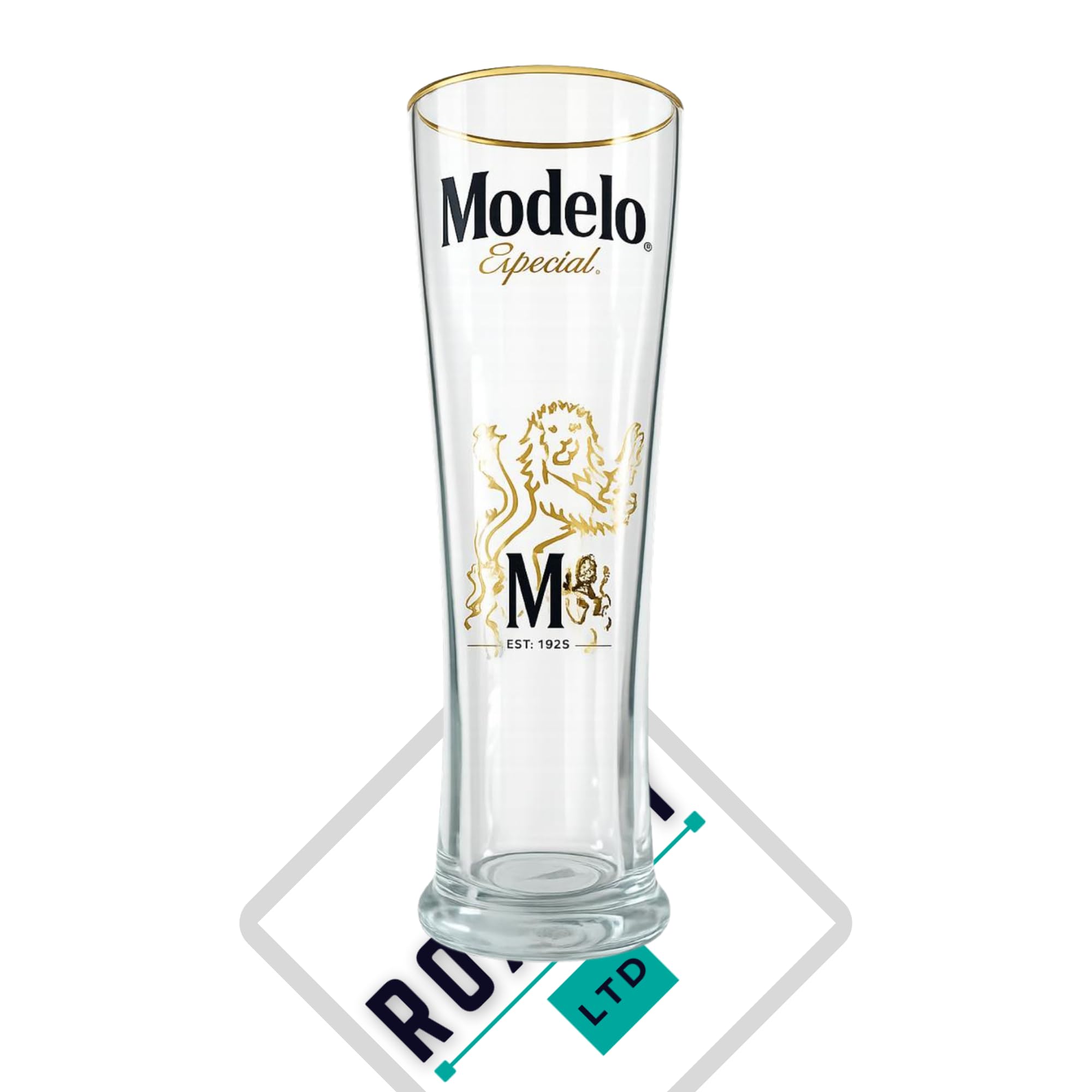 RoxleyLtd Modelo Especial Pint Glass Lager Beer Man Cave