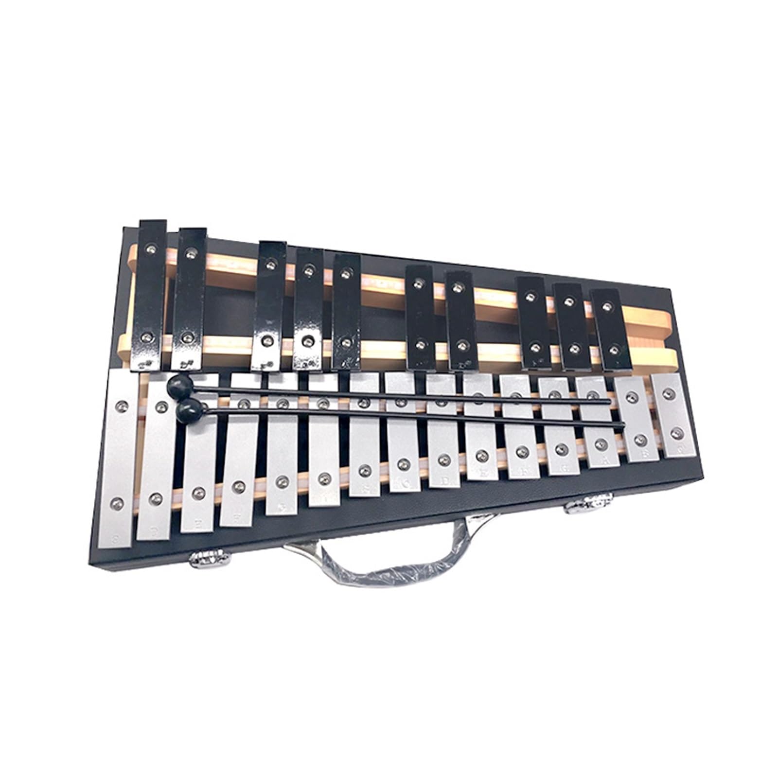 xilófono Instrumento De Percusión 25 Tonos Placa De Aluminio Piano Metal Golpeando Piano Placa De Aluminio Piano Carillón Piano En Caja