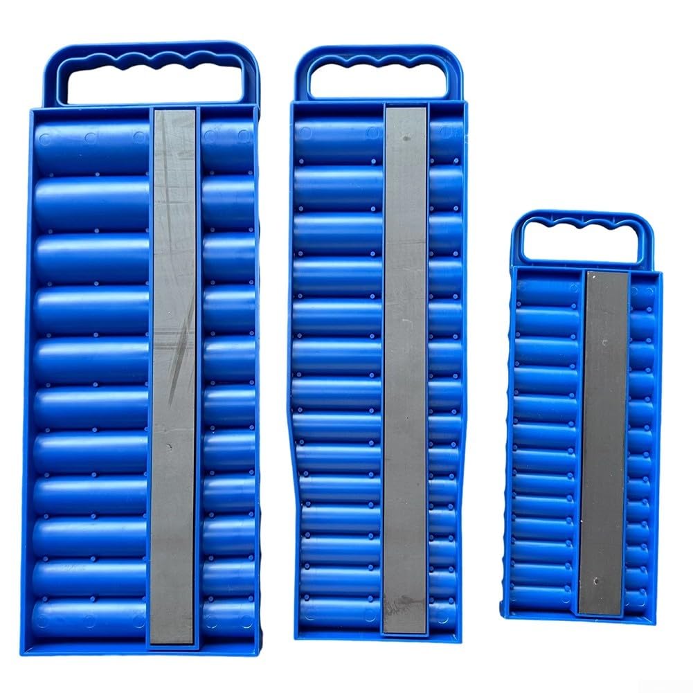 Organizador de enchufes, bandeja de almacenamiento magnética de 76 piezas, soporte de 1/4 3/8 1/2 pulgadas para almacenamiento de herramientas de taller de garaje (3 piezas)