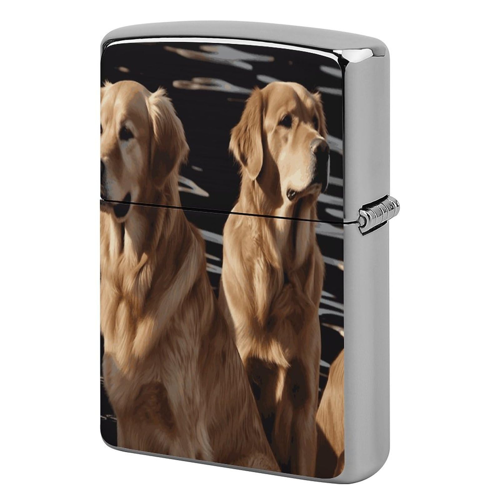 Fekiloot Style Golden Retrievers Lighter Case Cover Lighter Holder