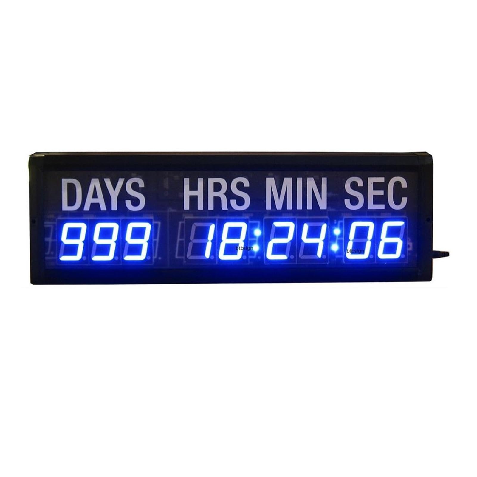 Timer Sport Compte à rebours à LED compte à rebours en jours et en temps for l'événement de l'église d'exposition 1,8 pouces bleu