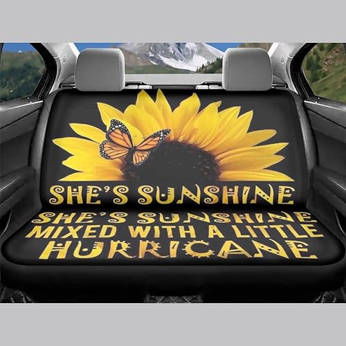 Miniatura 3 de BIGCARJOB She's Sunshine - Juego completo de 12 fundas de asiento de automóvil con diseño de girasol para mujer, regalos con almohadillas para