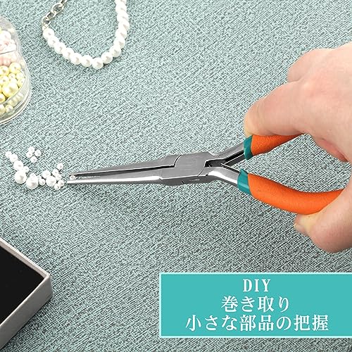 SPEEDWOX 6-Inch Needle Nose Pliers with Anti-Loss Lanyard Mini Long Nose Pliers with Non Serrated Edge Mini Precision Wire Looping Pliers for Hard to Reach Narrow Spaces - Image 3