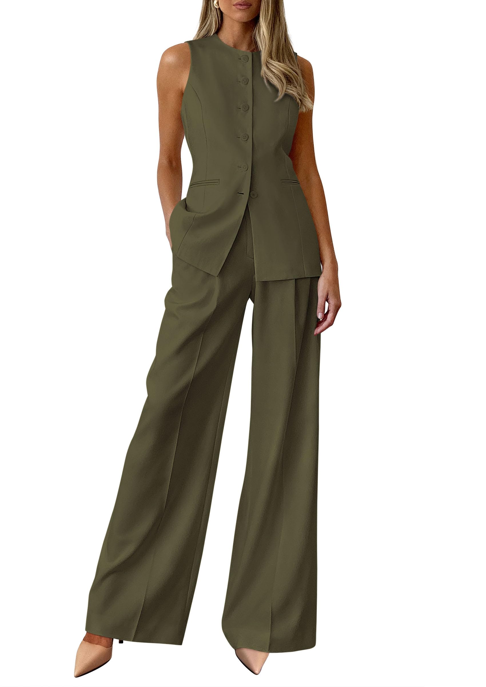 PRETTYGARDEN Vest Suit