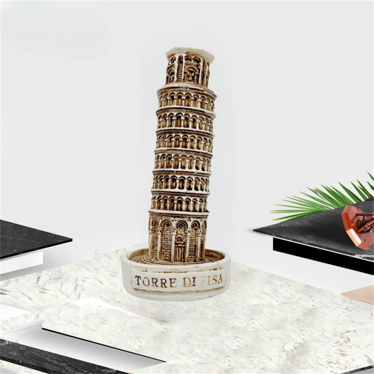 イタリア ピサタワー像モデル、古代トッレ・ディ・ピサ テーブル彫刻装飾オーナメント、イタリア旅行ギフト ローマファン愛好家へのお土産の置物  ホームデコレーション (トッレ・ディ・ピサ) (ピサタワー)