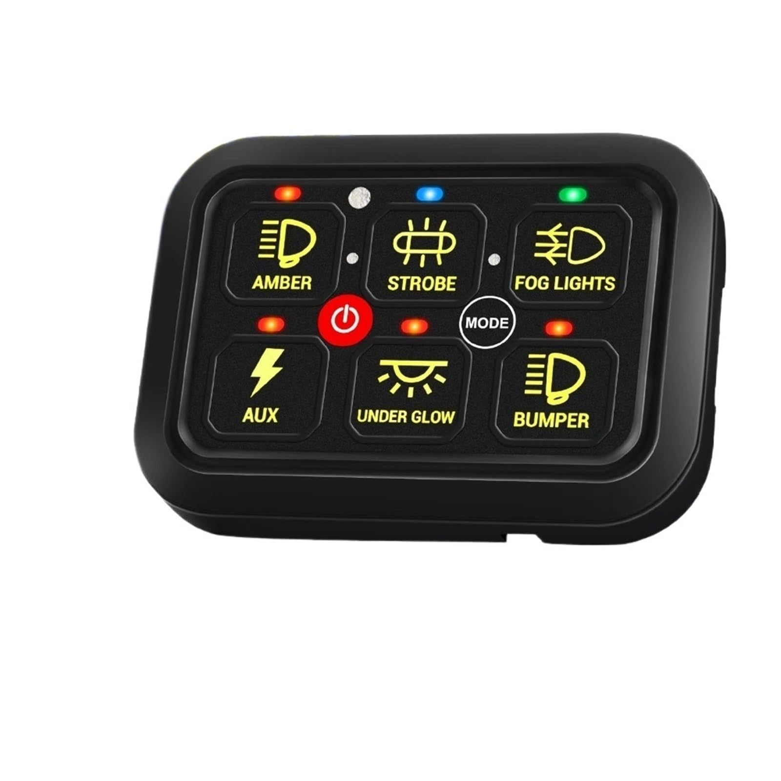 Wyłącznik Zapłonu 1400 W, 6-gniazdowy panel przełączników RGB, zasilania przekaźnika włączania/wyłączania do SUV-a, kampera