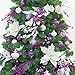 KI Store Purple Glitter Picks Sprays Set of 20 for Mardi Gras Decorative Picks Christmas Tree Wreath Garland Floral Arrangement Decoration