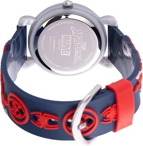 Miniatura 2 de Marvel Spiderman Watch for Kids - Spiderman Watch Boys - Spider-Man Watches for Boys 4-6 - Toys - Kids - Marvel Toddler - Silver Case - 3D Silicone