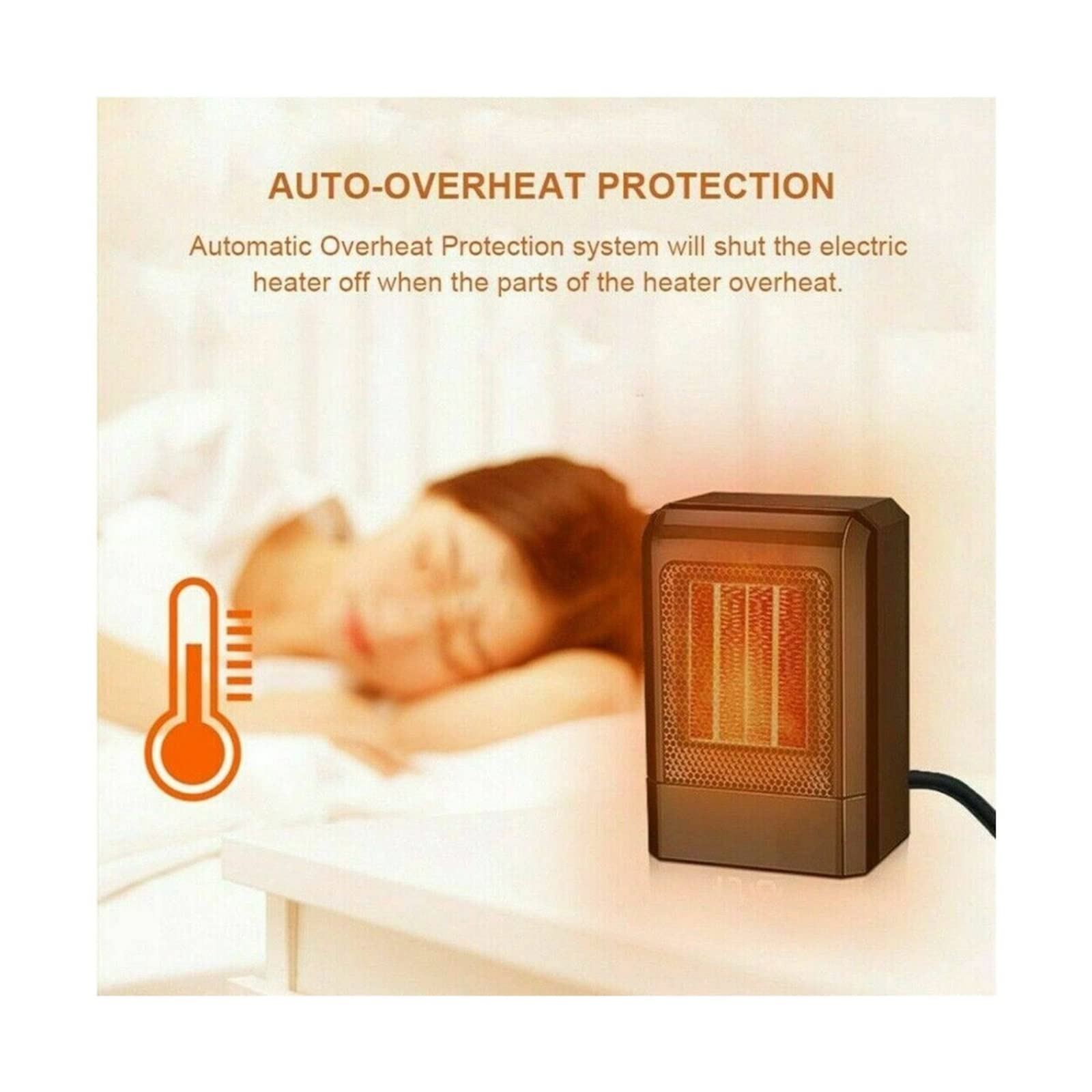 calefactor portátil Calentador eléctrico Espacio en el hogar Calefacción Ventilador portátil Silencio Invierno Equipo de mantenimiento de calor termostato del radiador