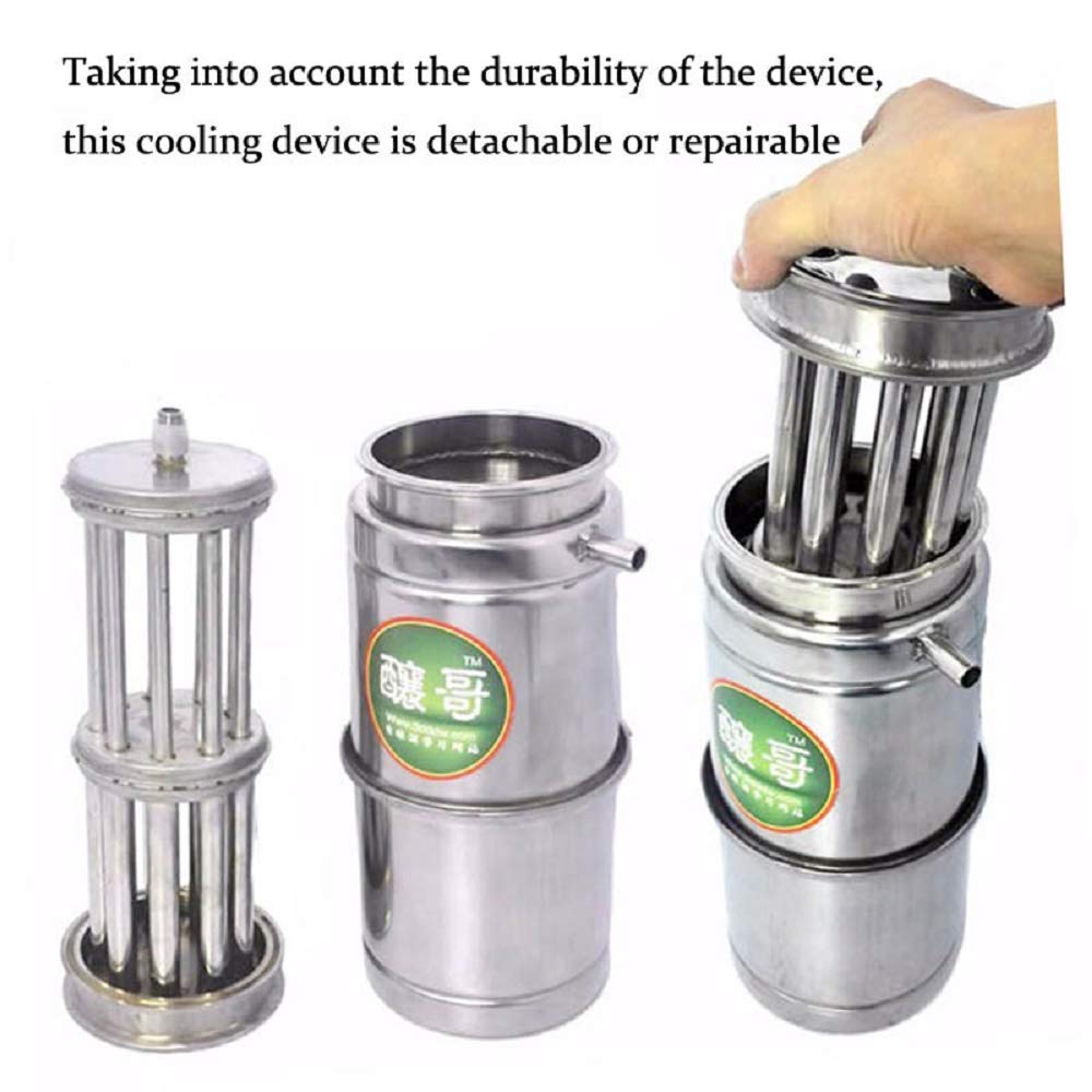 YUEWO 50L Large Capacity Stainless Alcohol Distiller Liquor Wine Brewing Device Spirits(Alcohol) Distillation Vodka Maker Whisky