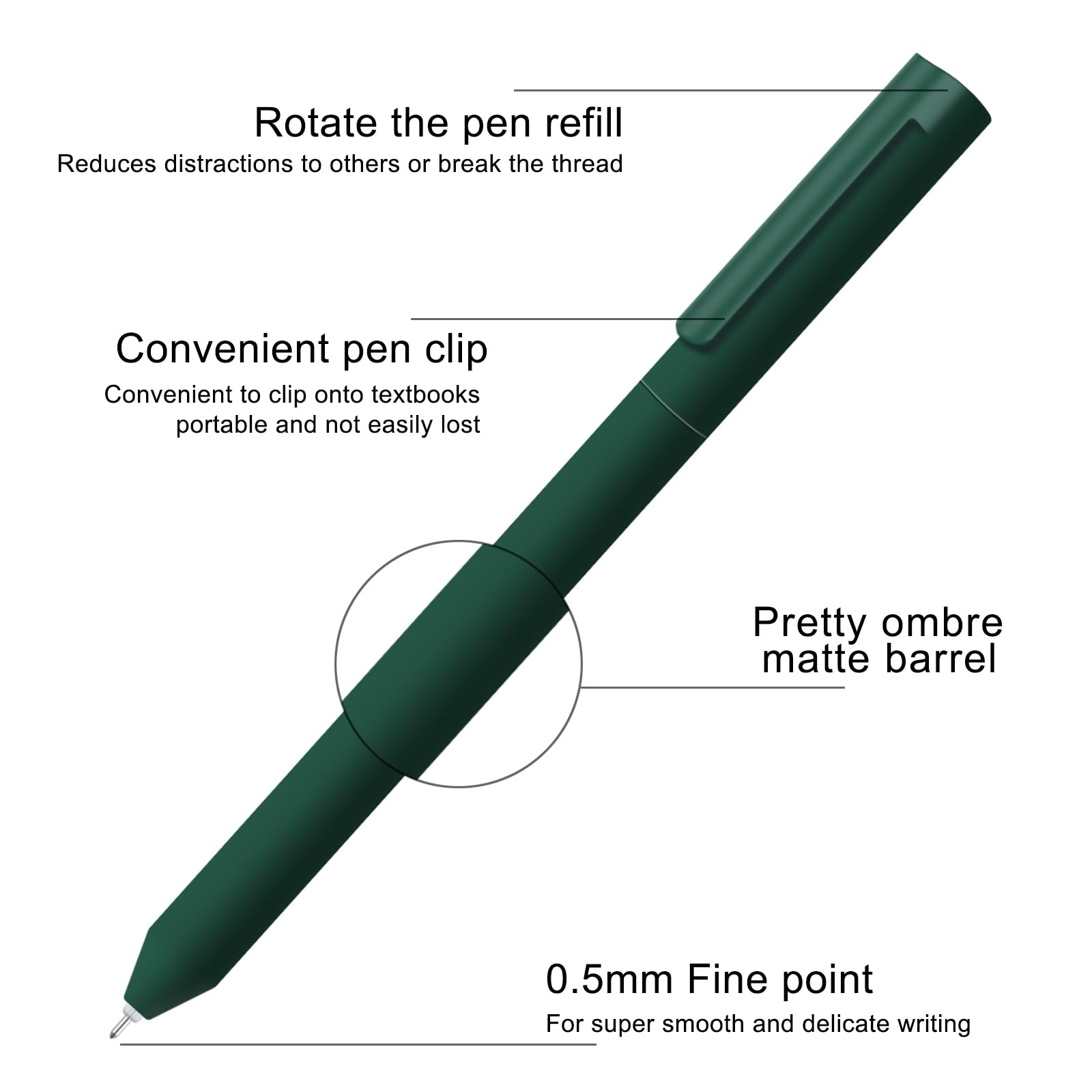 Lot De 168 Stylos à Encre Gel De 162 Couleurs, Pointe Fine De 0,6 Mm à Séchage Rapide Avec Sac
