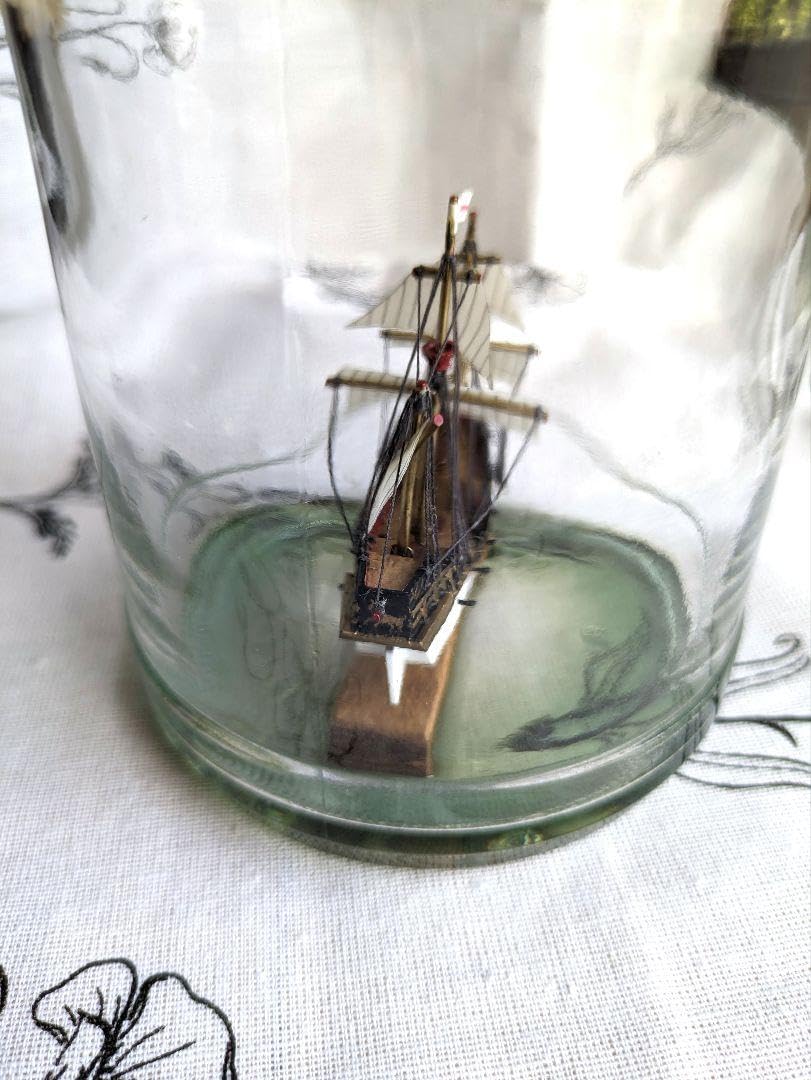 60-70s ヴィンテージ ガラス の 帆船 硝子 シップ オブジェ 置物 飾り 60-70s ヴィンテージ ガラス の 帆船 硝子 シップ オブジェ 置物