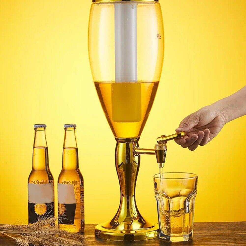 Columna De Bebidas Brillante Única Torre De Cerveza Brillante Dispensador De Bebidas Versátil para Bebidas De Cerveza Y Dispensador De Bebidas