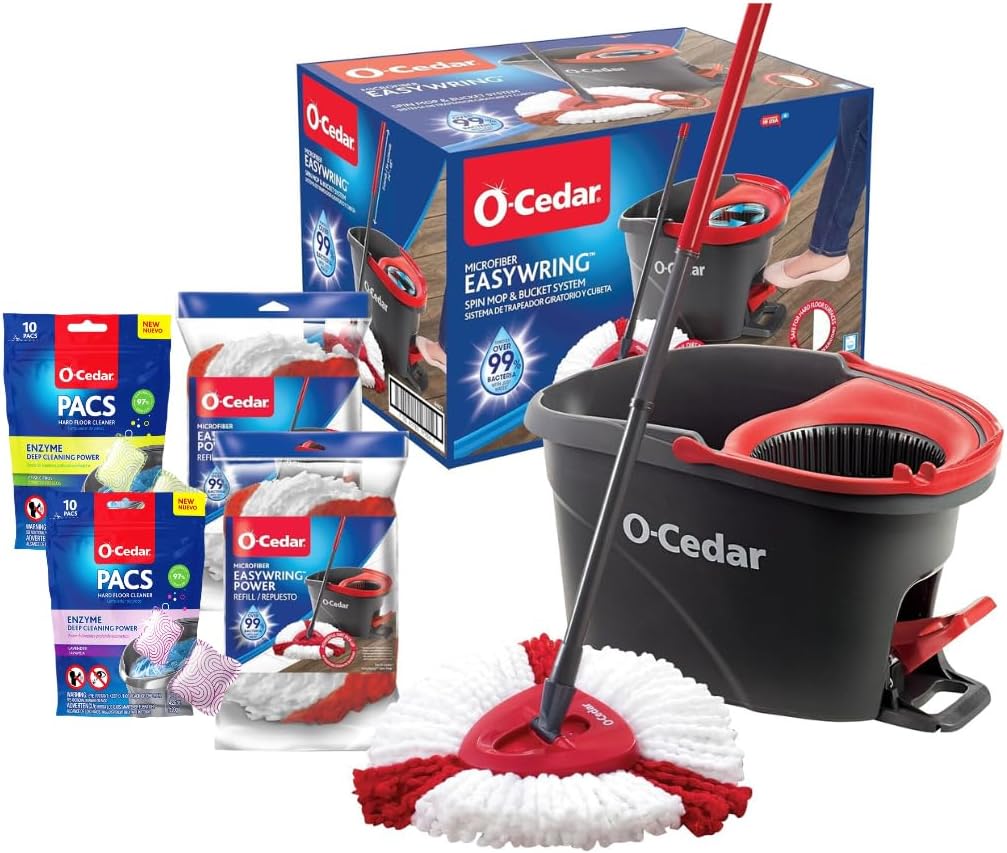 O-Cedar EasyWring Spin Mop & Bucket System