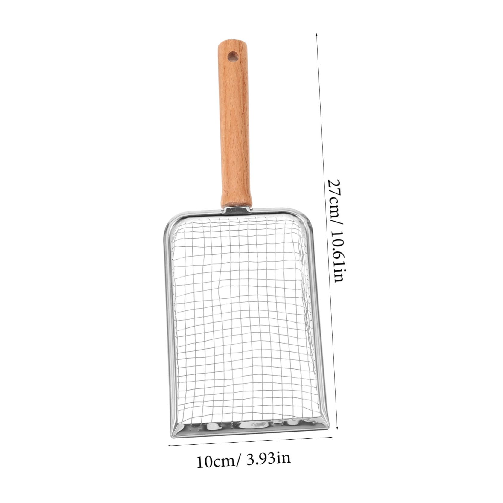 GRIRIW Cat Litter Scoop with Handle Durable Shovel for Easy Cleaning of Cat and Pet Waste Ergonomic Non Slip Grip for Indoor Use