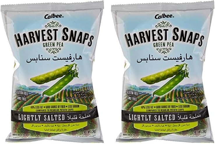 Green Pea Lightly Salt, 34 Gm (Pack of 2)