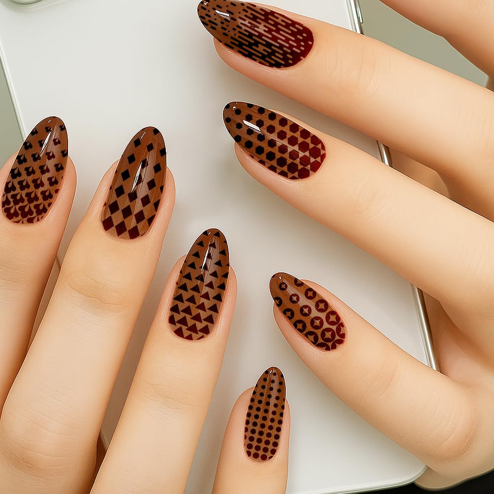 PH PandaHall 3 piastre per stamping unghie con gradienti classici, croce cuore, stella, fiore, nail art, geometria, fai da te, stencil per stamping, stencil per donne, manicure, forniture per saloni