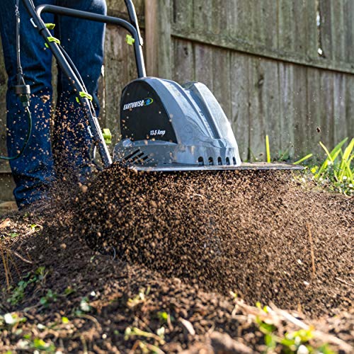 Earthwise TC70016 16-Inch 13.5-Amp Corded Electric Tiller/Cultivator, Grey