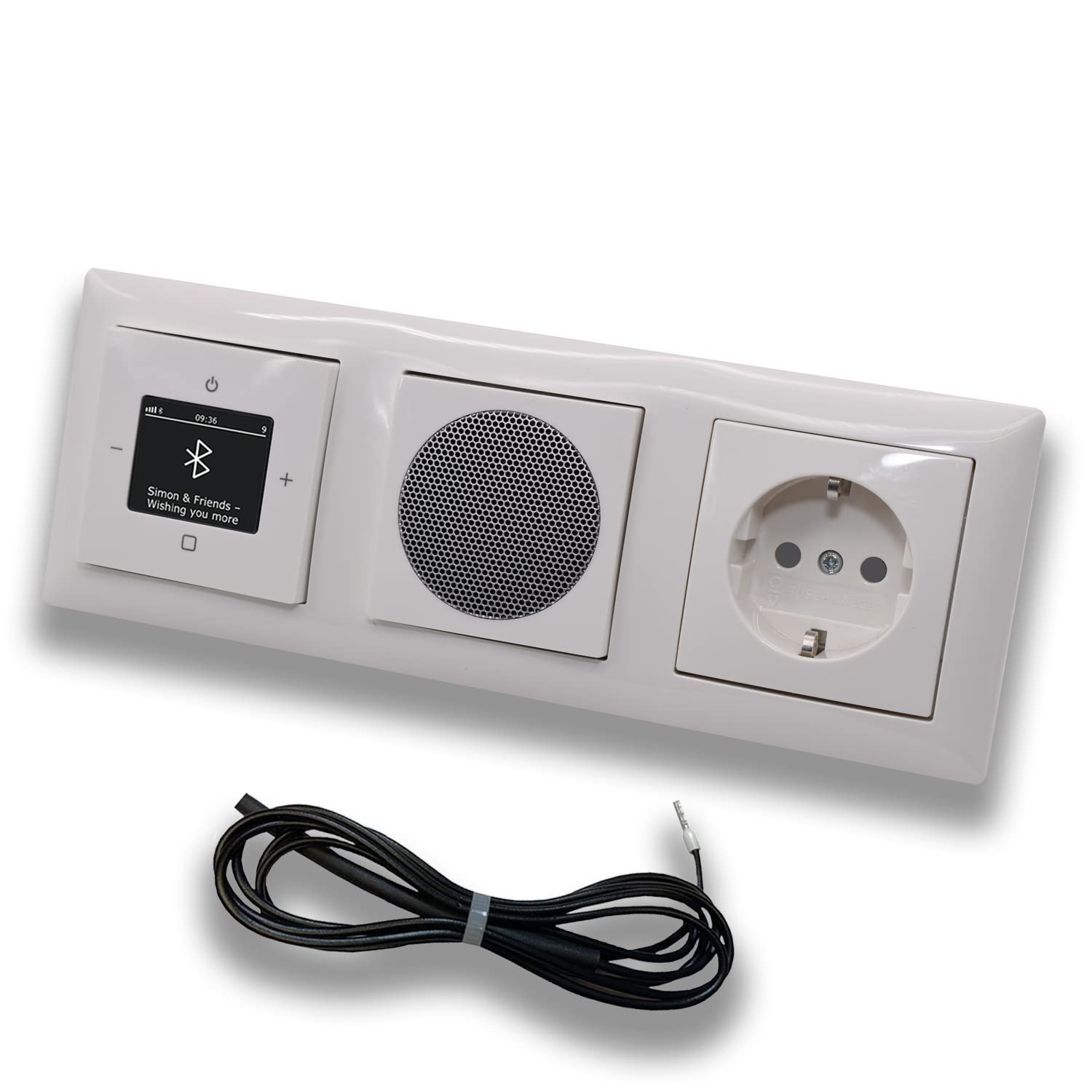 Busch Jäger INet Internet Radio Unterputz - Komplett-Set Schwarz Matt