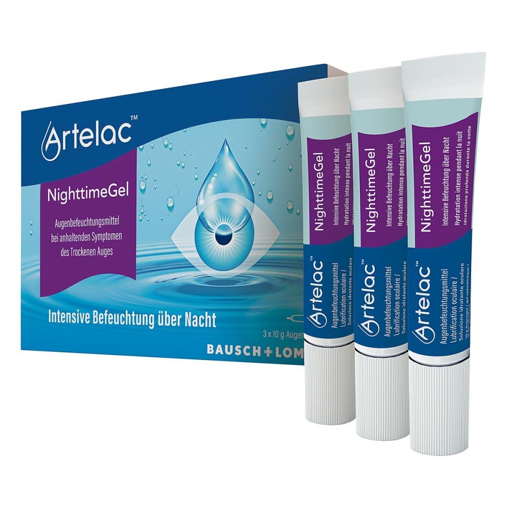 Artelac Nighttime Gel Augengel - Feuchtigkeitspflege zur Nacht 3X10 g