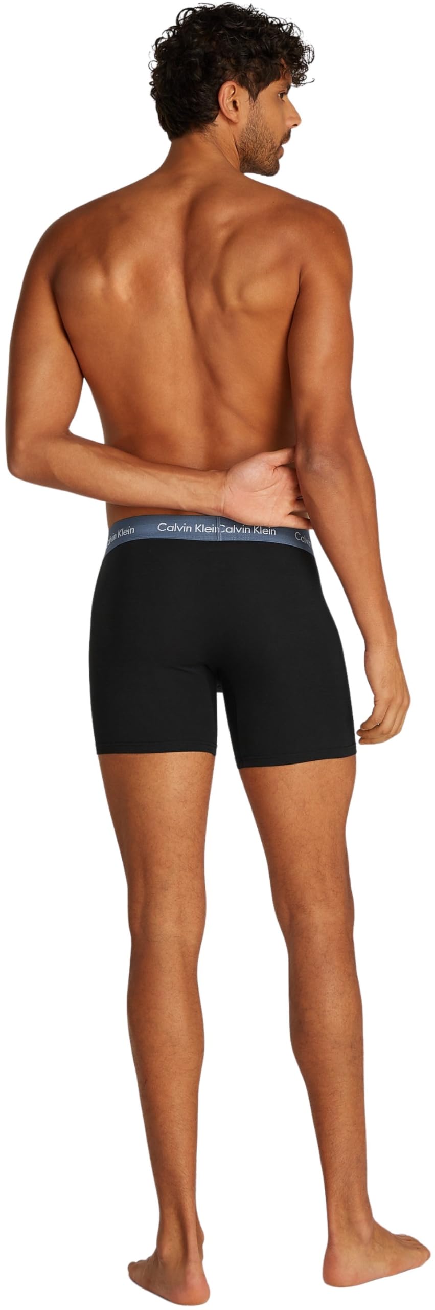 Calvin Klein Pack-3 Boxers Tessuto Traspirante e Parte Anteriore Anatomica NB1770A Uomo