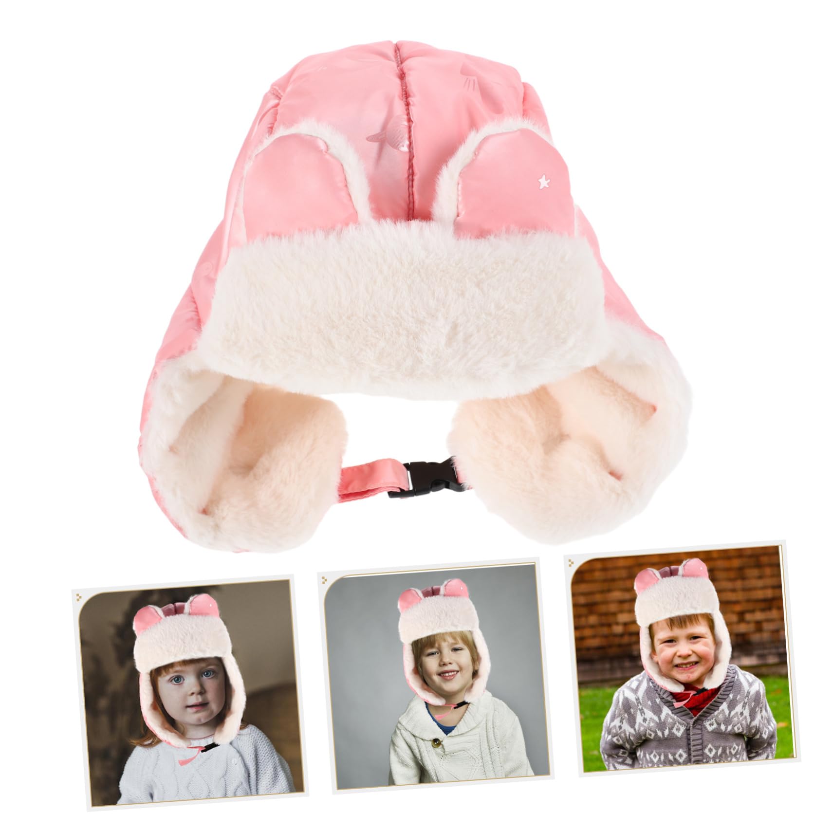 Cappello Termico per Ragazzo Ragazza con Fascia Scaldaorecchie Caldo e Antivento per Ragazzi e Ragazze Adatto per Giornate di Neve Sci e Giochi all Aperto