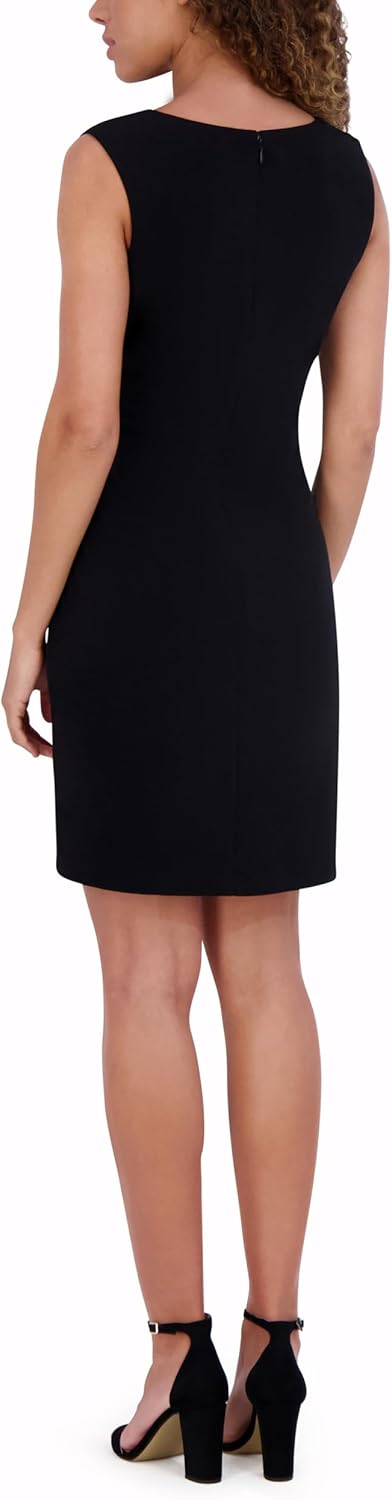 kensie Womens Sleeveless V-Neck Sheath Mini Dress - Image 4