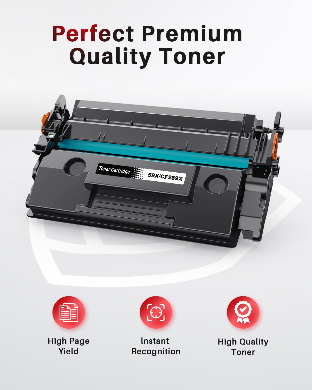 Halloya 59X (Con Chip) Cartucce di Toner Compatibili per HP 59X 59A CF259X CF259A per LaserJet Pro MFP M428 M428fdw M428dw M428fdn M428m M404dn M404dw M404n M404 M406 M430 M304a (Nero, 1-Pack)