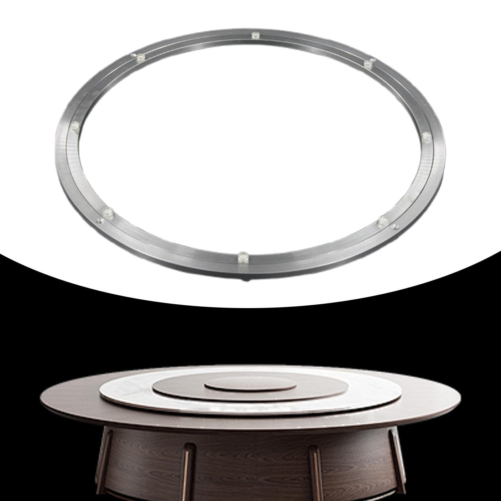 Plato Giratorio con Rodamiento, Base Giratoria, Soporte Giratorio, Aleación de Aluminio, Rotación Silenciosa, Fácil Mantenimiento, Adecuado para, 24inch