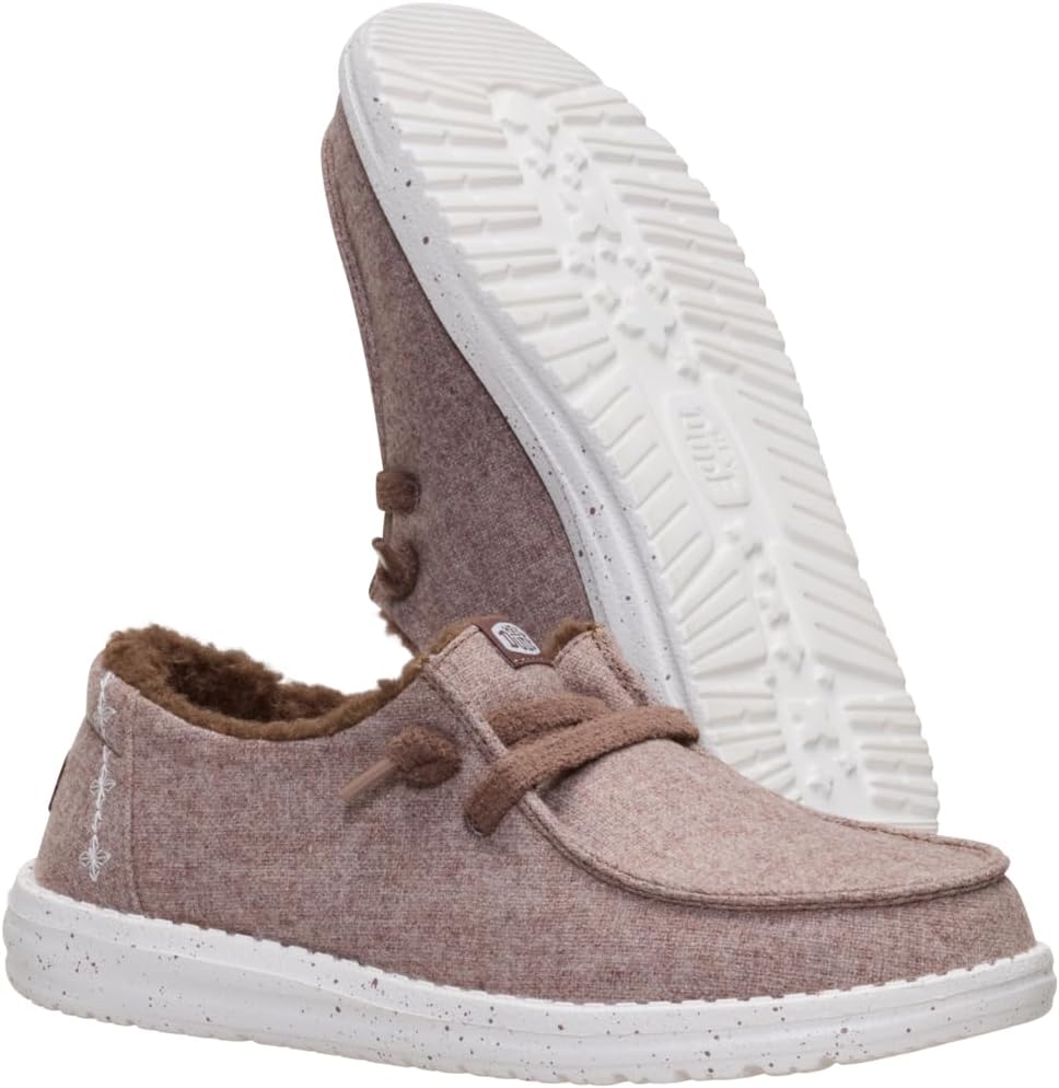 HEYDUDE Women's Wendy Wool Cozy Slip-On Loafers | Comfortable Lightweight Shoes with Sherpa Lining for All Day Comfort - Image 6