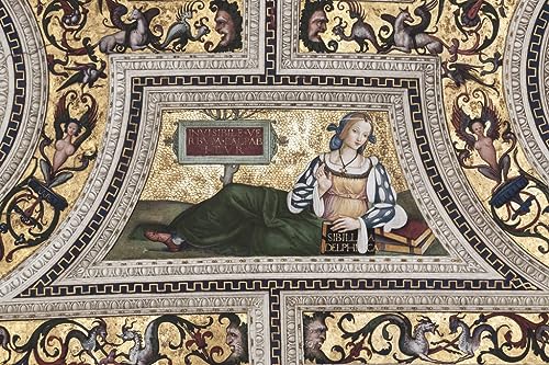 Art Tableau Delphic Sibyl Pinturicchio Impression d'Art sur Toile 60x90cm