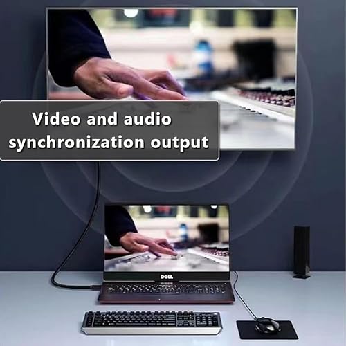 Miniatura 5 de Cable USB a HDMI, adaptador USB a HDMI para monitor, adaptador USB-A macho a HDMI macho para TVreproductor de DVDproyectormonitor-6.6FT2M (negro)