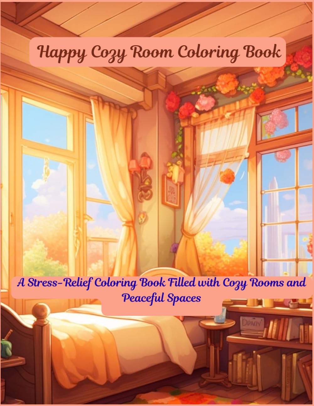 Happy Cozy Day Coloring Book: A Stress-Relief Coloring Book Filled with Cozy Rooms and Peaceful Spaces