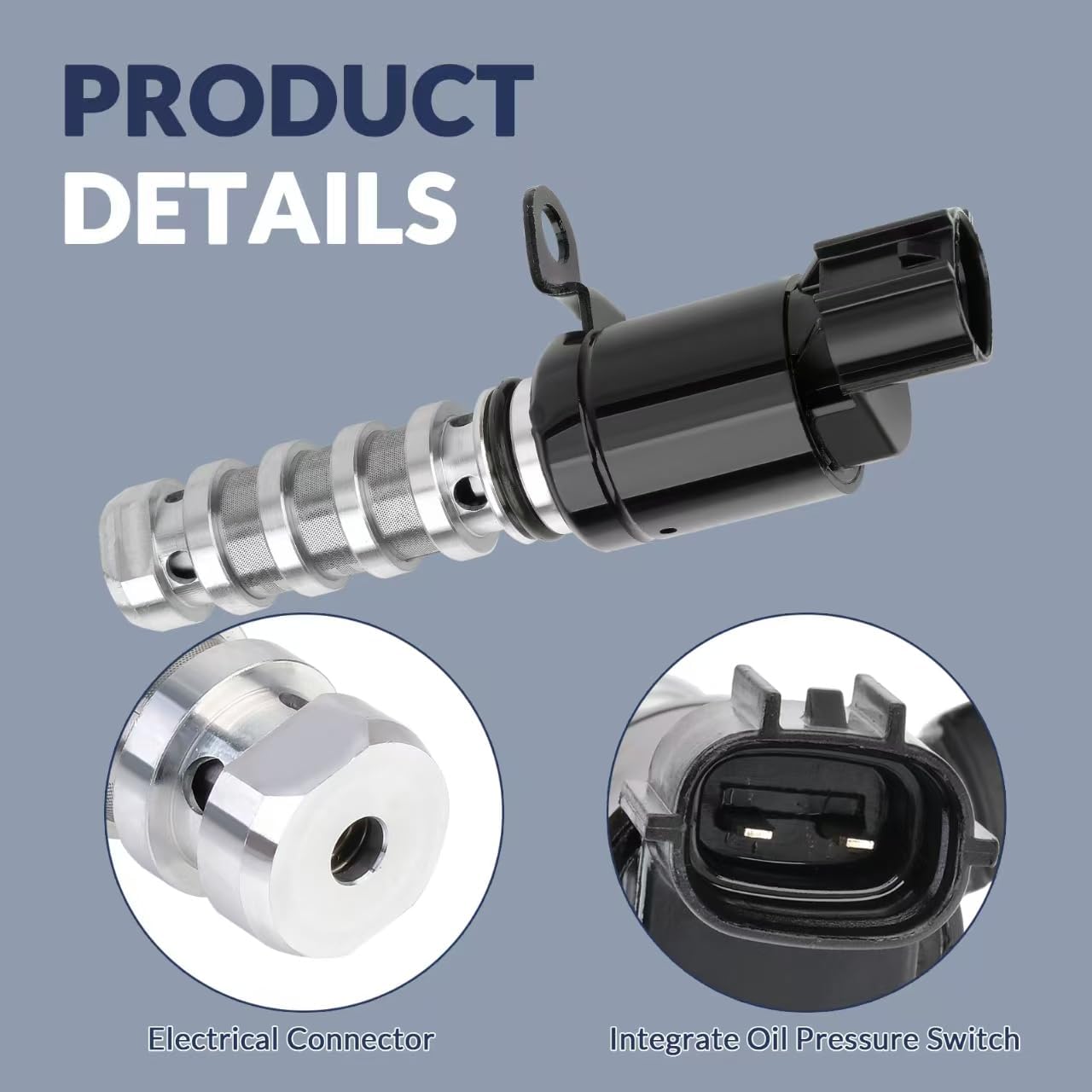 918-024,243552B700 Oil Control VVT Solenoid For 2012-2019 Hyundai Accent,2012-2017 2019-2021 Veloster,2015-2019 Sonata;2014-2016 Kia Forte Koup,2014-2018 Forte5,2012-2023 Rio,2016-2020 Optima